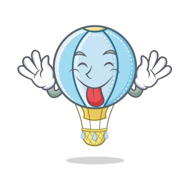 Hava Balon karakter karikatür dil