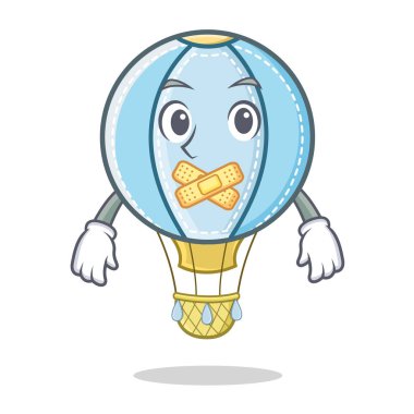 Sessiz hava balon karakter karikatür