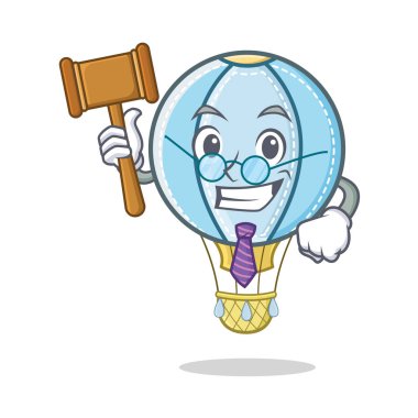Yargıç hava balon karakter karikatür