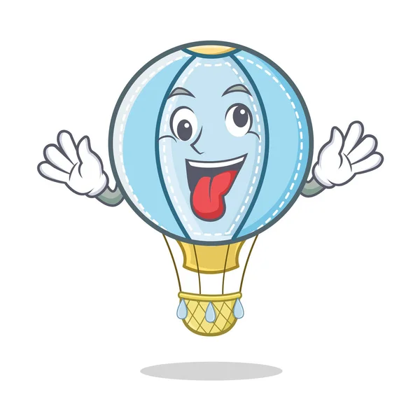 Çılgın hava balon karakter karikatür — Stok Vektör