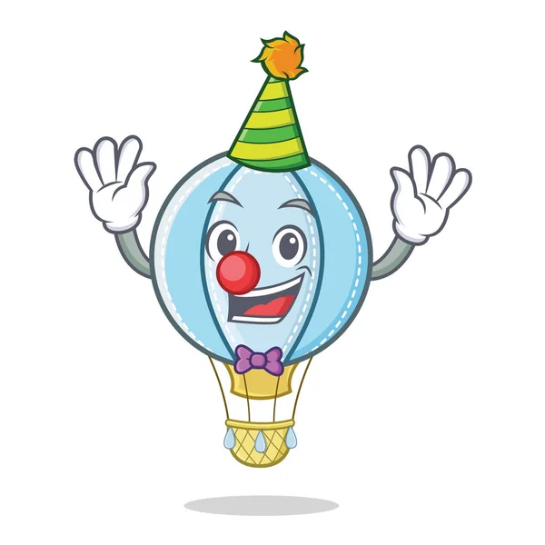 Мультфільм персонажа повітряної кулі клоуна — стоковий вектор