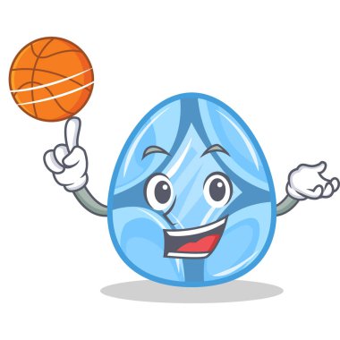 Oyun Basketbol elmas karakter karikatür tarzı