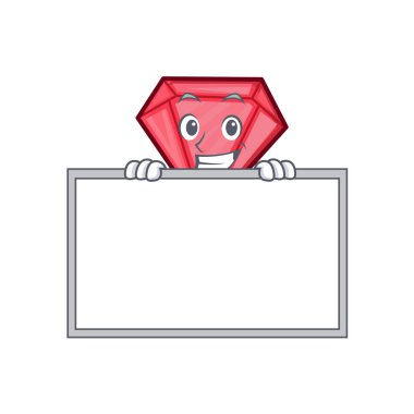 Yönetim Kurulu elmas karakter karikatür tarzı ile sırıtarak