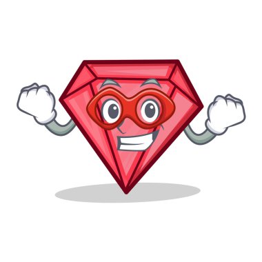 Süper kahraman elmas karakter karikatür tarzı