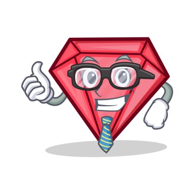 İşadamı elmas karakter karikatür tarzı