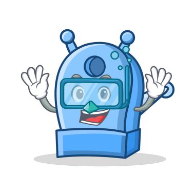 Dalış kalem kalemtıraş karakter karikatür