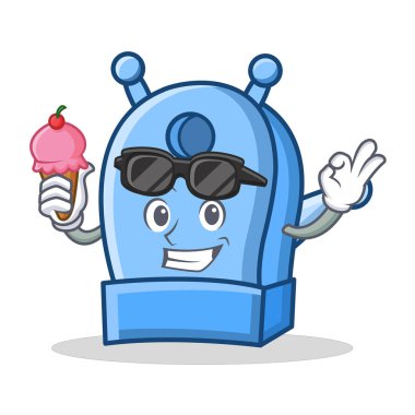 Dondurma kalem kalemtıraş karakter karikatür ile