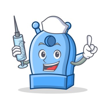 Hemşire kalem kalemtıraş karakter karikatür