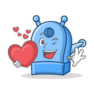 Kalp kalem kalemtıraş karakter karikatür ile