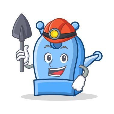 Madenci kalem kalemtıraş karakter karikatür