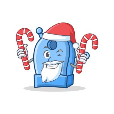 Santa şeker kalem kalemtıraş karakter karikatür ile