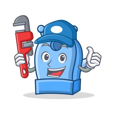 Tesisatçı kalem kalemtıraş karakter karikatür