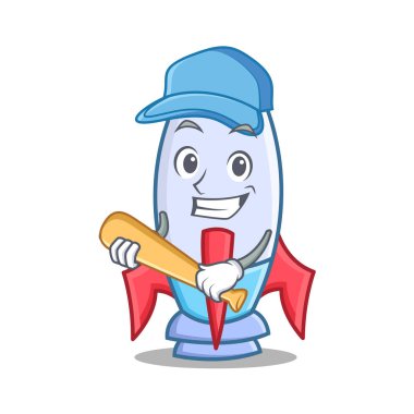 İskambil beyzbol şirin roket karakter karikatür