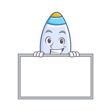 Sırıtan kurulu şirin roket karakter karikatür