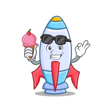 Dondurma şirin roket karakter karikatür ile