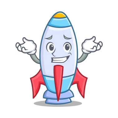 Sırıtış tatlı roket karakter karikatür
