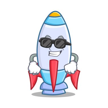 Süper serin sevimli roket karakter karikatür