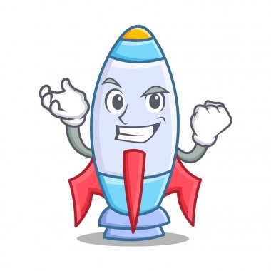 Başarılı şirin roket karakter karikatür