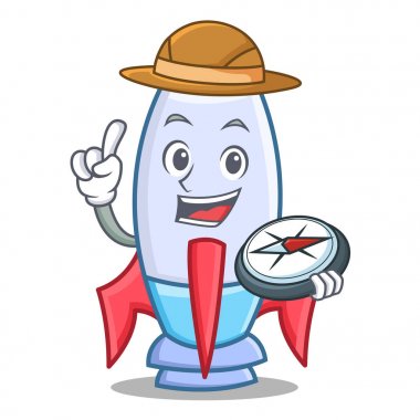 Explorer şirin roket karakter karikatür