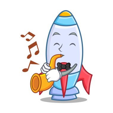 Trompet şirin roket karakter karikatür ile
