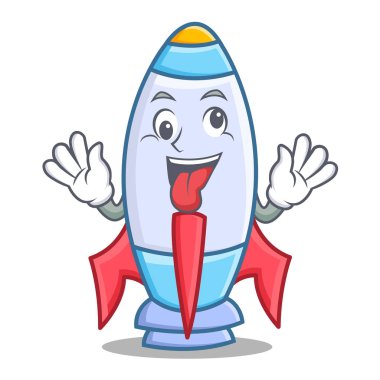 Deli şirin roket karakter karikatür