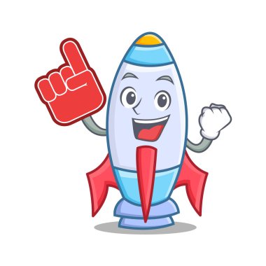 Köpük parmak şirin roket karakter karikatür