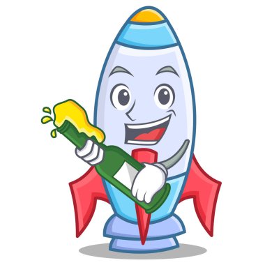Bira şirin roket karakter karikatür ile
