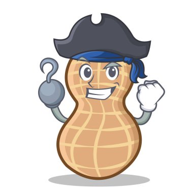 Korsan fıstık karakter karikatür tarzı