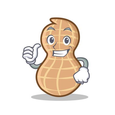 Fıstık karakter karikatür tarzı Yaşasın