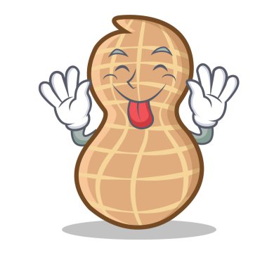 Fıstık karakter karikatür tarzı dil