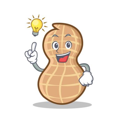 Bir fikir fıstık karakter karikatür tarzı var