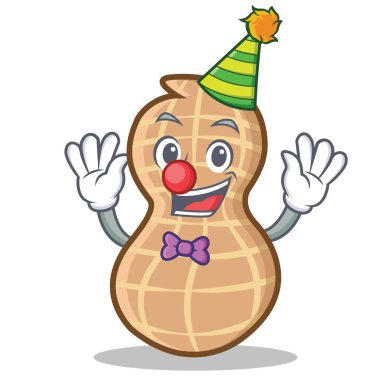 Palyaço fıstık karakter karikatür tarzı