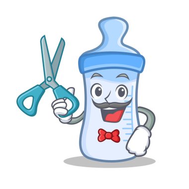 Kuaför bebek şişe karakter karikatür