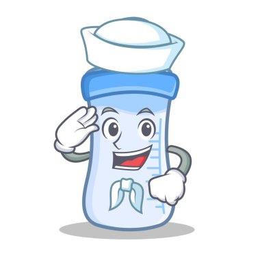 Denizci bebek şişe karakter karikatür