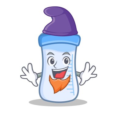 Elf bebek şişe karakter karikatür