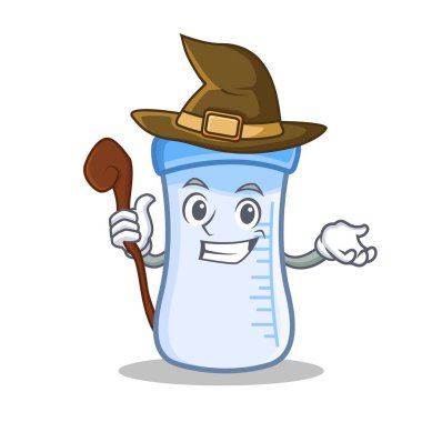 Cadı bebek şişe karakter karikatür