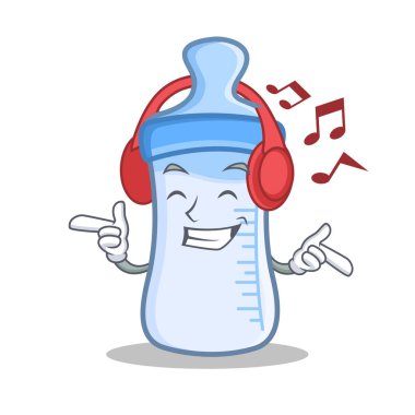 Dinleme müzik bebek şişe karakter karikatür