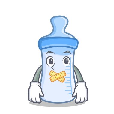 Sessiz bebek şişe karakter karikatür