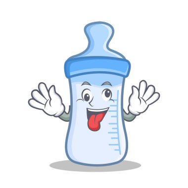 Çılgın bebek şişe karakter karikatür