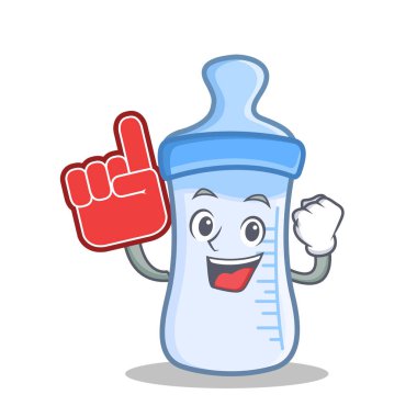 Köpük parmak bebek şişe karakter karikatür