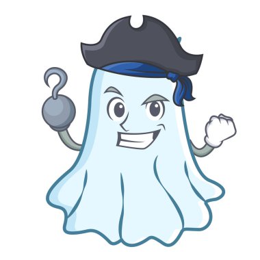 Korsan sevimli hayalet karakter karikatür