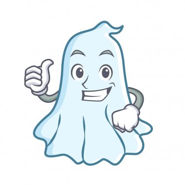 Sevimli hayalet karakter karikatür Yaşasın