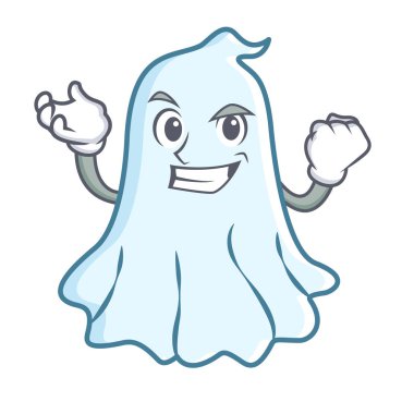 Başarılı sevimli hayalet karakter karikatür