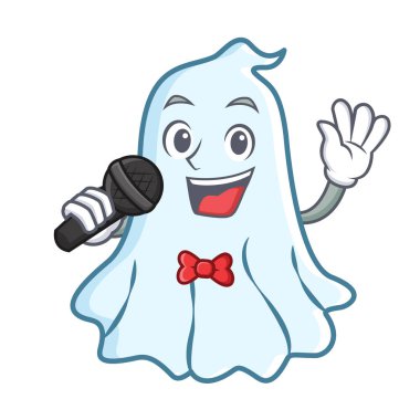 Şarkı sevimli hayalet karakter karikatür