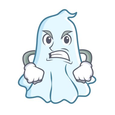 Kızgın sevimli hayalet karakter karikatür