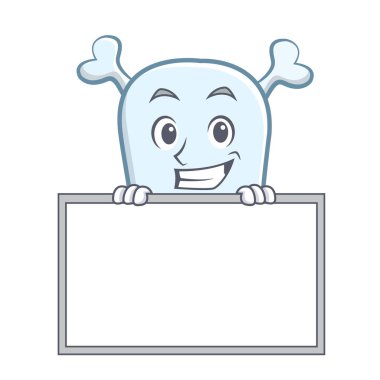 Yönetim Kurulu kafatası karakter karikatür tarzı ile sırıtarak