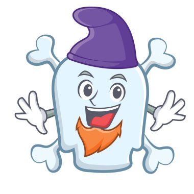 Elf kafatası karakter karikatür tarzı