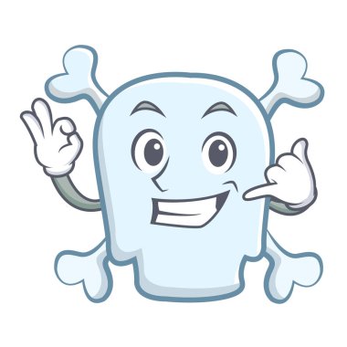 Kafatası karakter karikatür tarzı arıyorum