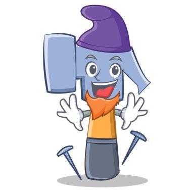 Elf çekiç karakter karikatür ifade