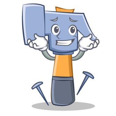 Sırıtış çekici karakter karikatür ifade